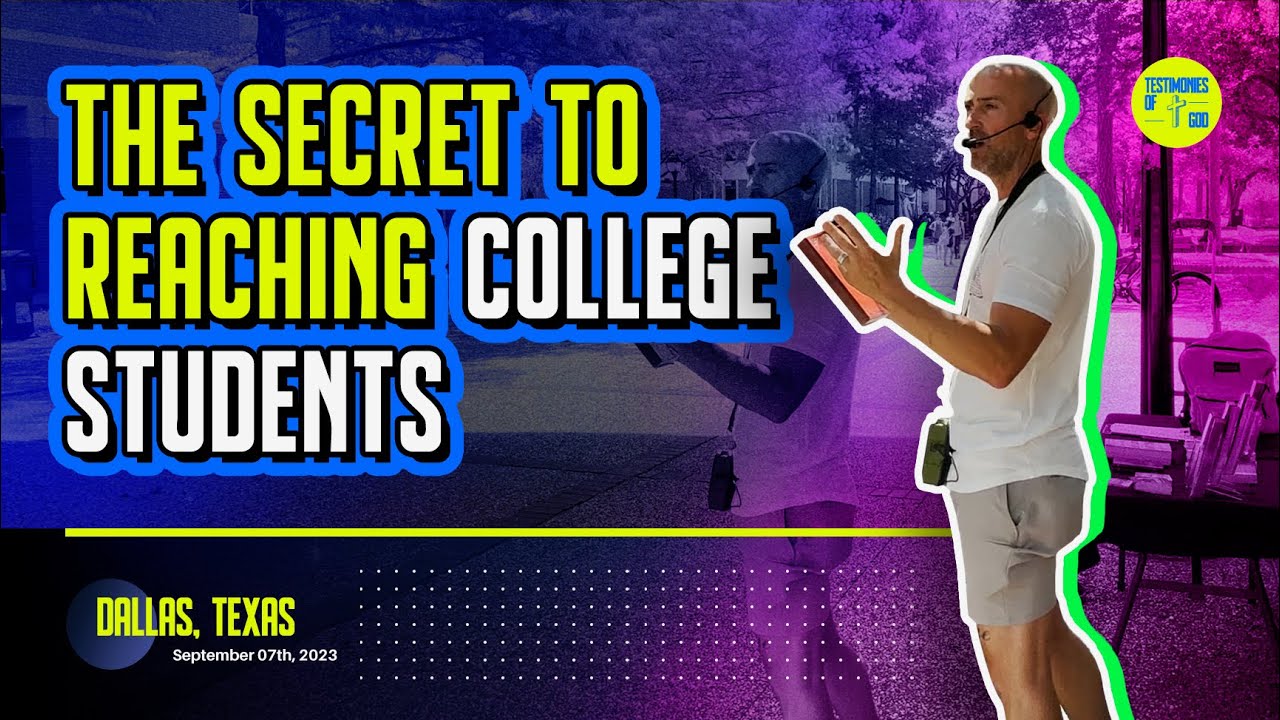 The SECRET To Reaching COLLEGE STUDENTS - YouTube