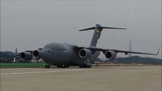 C-17 Globemaster III ENG Thrust Reverse Parking in 2017 ADEX