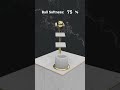 0% vs 100% ball softness in Drop simulation #shorts #physics