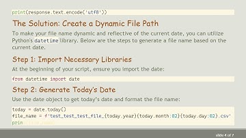 How to Dynamically Update File Names and Paths in Python for Daily Tasks
