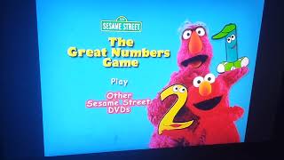 sesame Street the great numbers game 2001 dvd menu