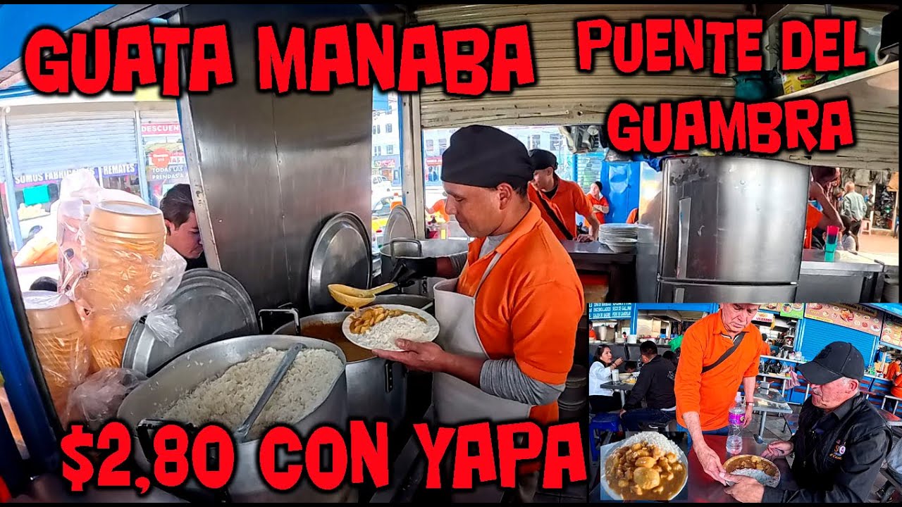 LA  MEJOR  GUATA  COSTEÑA  SABOR  MANABA  Y CON YAPA TU LO ENCUENTRAS   EN EL PUENTE DEL GUAMBRA