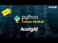 Python course module acadgild  python online training demo  acadgild  python basics tutorial