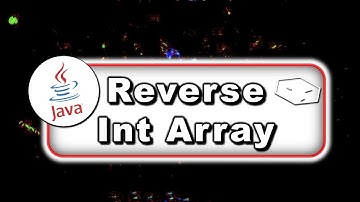 reverse int array in java
