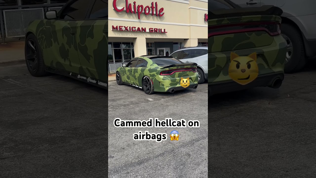 Hellcat Cammed On Air Suspension Dodge Dodgecharger Mopar Viral Airride