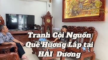 Tranh Đồng Cội Nguồn Quê Hương bàn giao và lắp đặt tại Hải Dương  - Đồ Đồng Đại Long