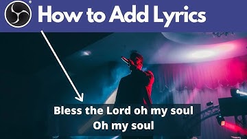 ADDING LYRICS TO OBS [FREE] | OBS STUDIO