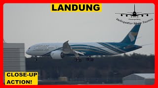 🟊FRA🟊 Stormy Landing | Boeing 787-9 | Oman Air