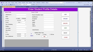 Visual Studio 2019| How to create Student Profile Form in VB.NET | Part-31