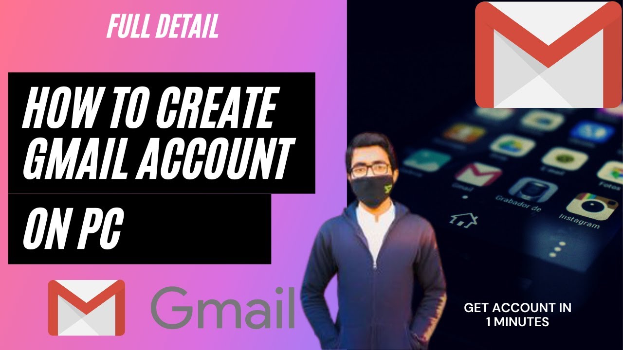 How to Create Gmail Account on PC/laptop II Google Account II Anjum