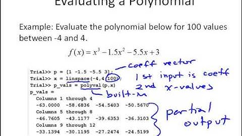 B4-3 Polynomials in MATLAB