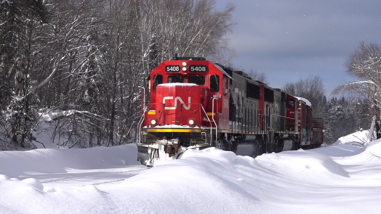 The Canadian National rolling through Herman 1/26/23