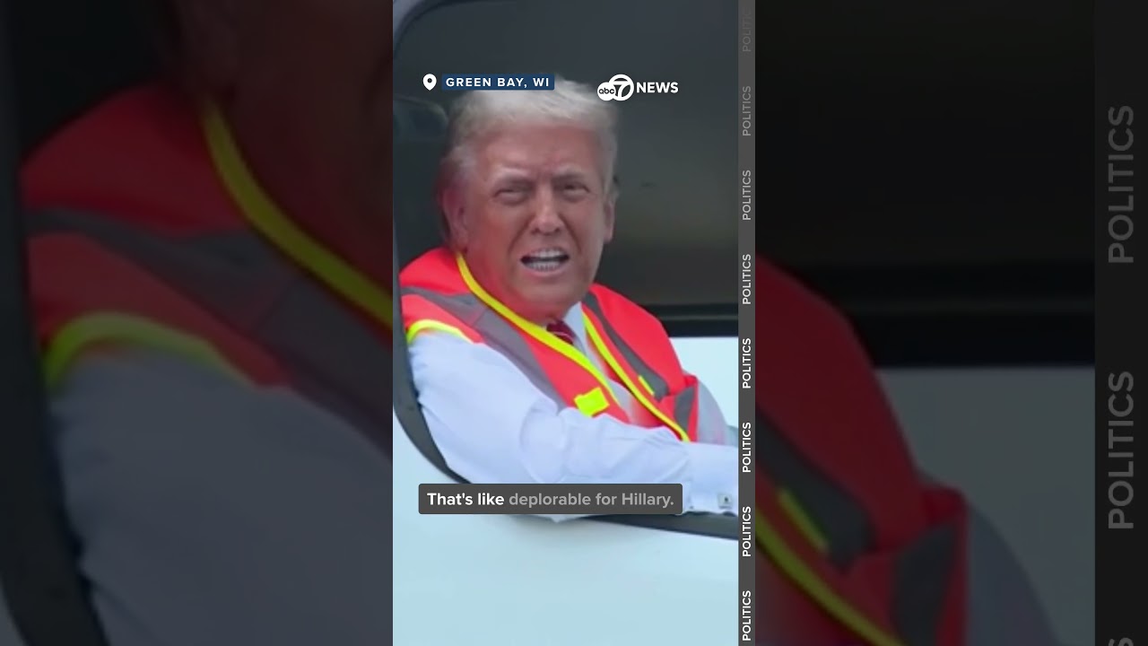 Trump Uses Branded Garbage Truck to Slam Biden