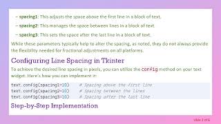 Enhance Line Spacing in Tkinter Text Widgets for Improved Readability