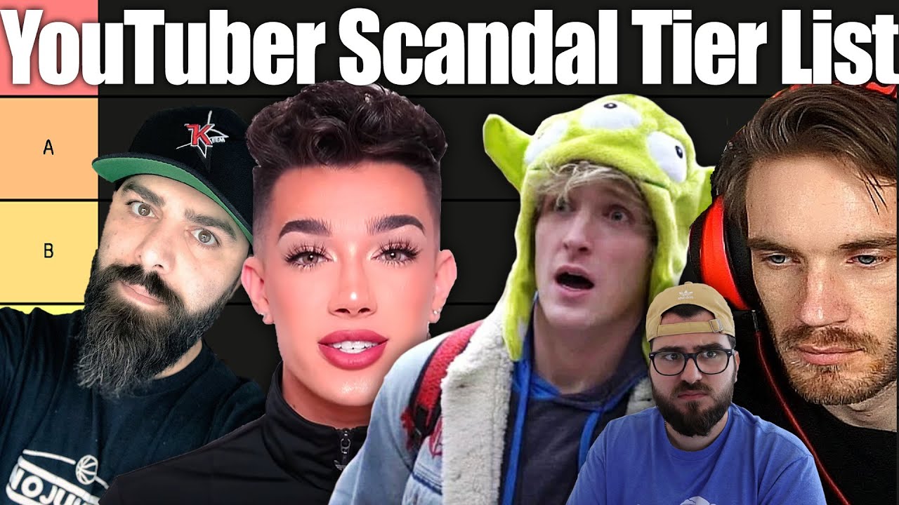 Ranking YouTubers based on their Controversies - 
Hey guys, it's Tuesday which means it's time for another Tier List. This week we are going to be Ranking youTubers based on their Controversies.