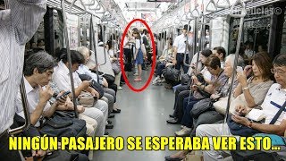 Esta chica cedió su asiento a un anciano, minutos después ella hizo algo que nadie se esperaba.