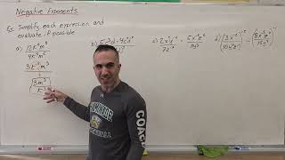 Negative Exponents (Grade 9 Destreamed, MTH1W)