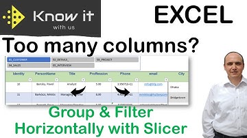 Group And Filter Horizontally with slicer
