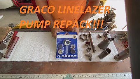 GRACO LINELAZER Parking Lot Striper Pump Rebuild/ Repack Instructional
