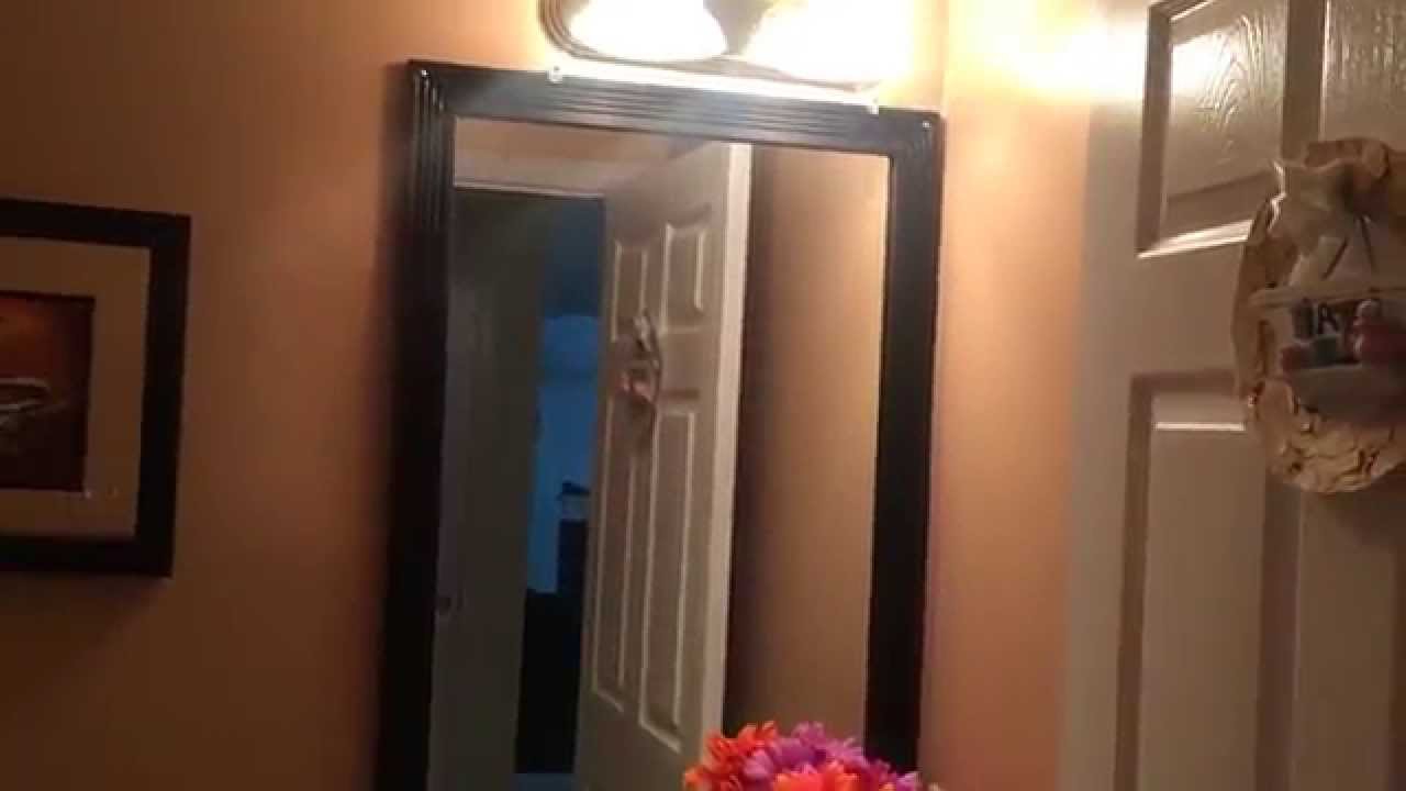 Powder room renovation, painting and DIY mirror frame YouTube