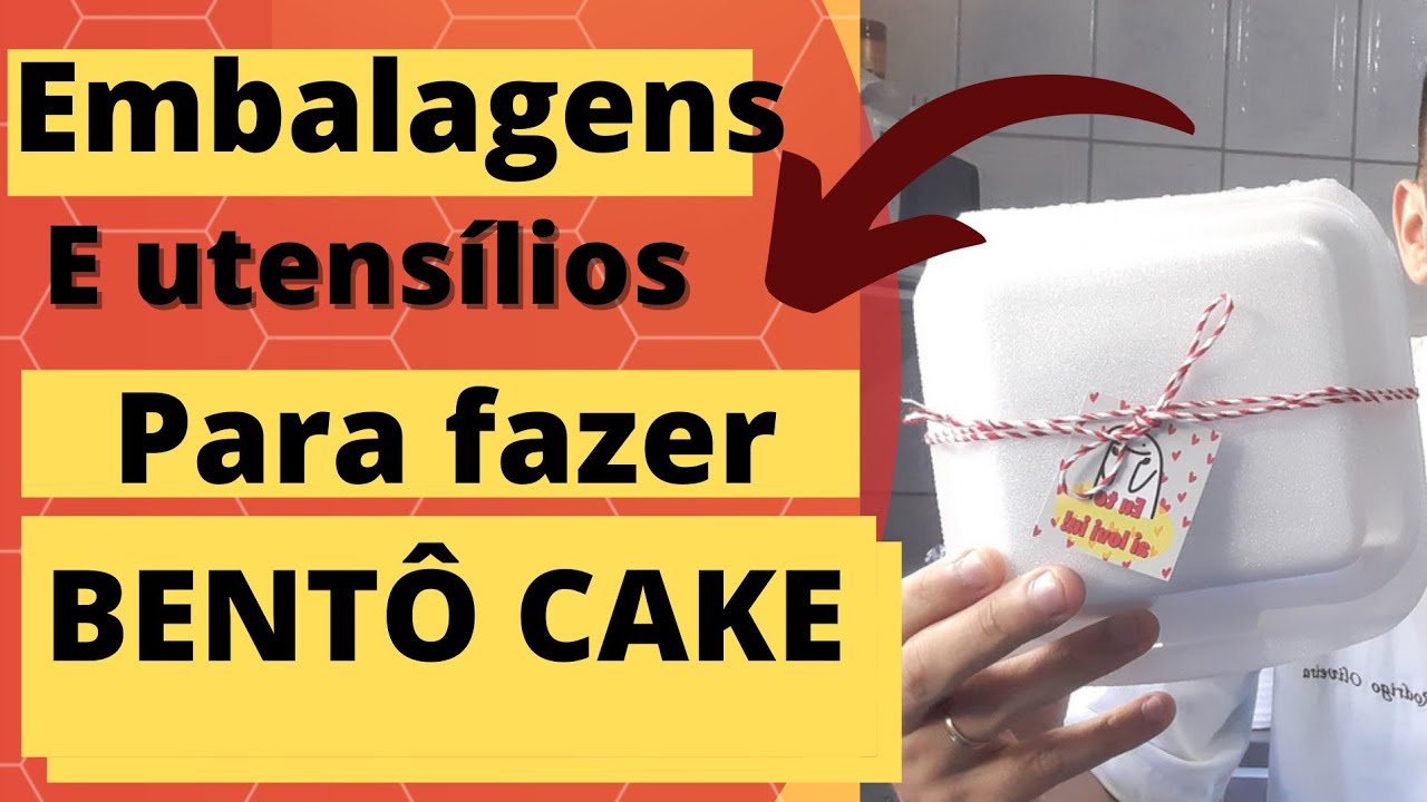 Embalagens e utensílios para fazer BENTÔ CAKE #bentocake #façaevenda