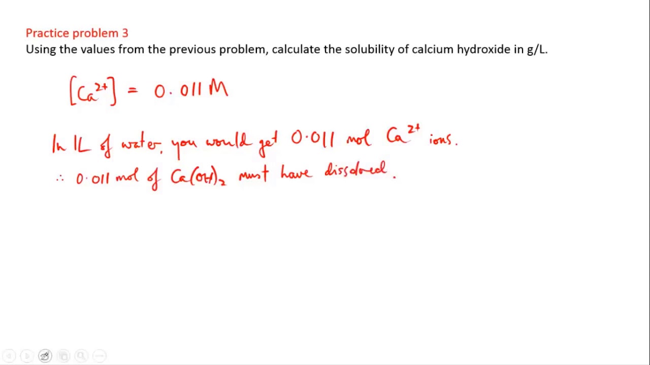 ⁣Ksp - find solubility worked example | Equilibrium | meriSTEM