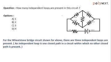 How many independent loops are present in the given circuit?