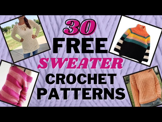 Free PDF Crochet Sweater Patterns for Your Next Project 3 sddefault