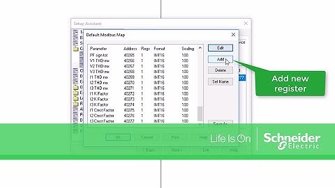 Adding Modbus Points to an ION Meter Default Modbus Map in ION Setup | Schneider Electric Support