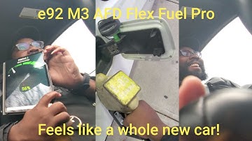 E92 m3 AFD flexfuel kit install | this thing RIPS | e85 test