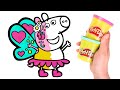 Disfrazamos a PEPPA PIG de MARIPOSA 🐷🦋 Manualidades con Play Doh
