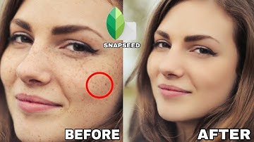 How to remove pimples and SMOOTH Skin in Snapseed tutorial