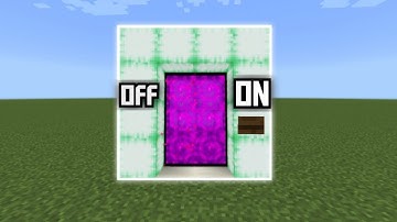 How to build an On and Off Nether Portal