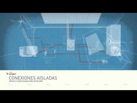 Instalacion minieolica aislada, enair - video from Enair