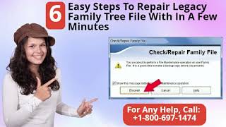 Repair Legacy Family Tree File | 6 Easy Steps For Repairing Legacy Family Tree | Legacy Family Tree