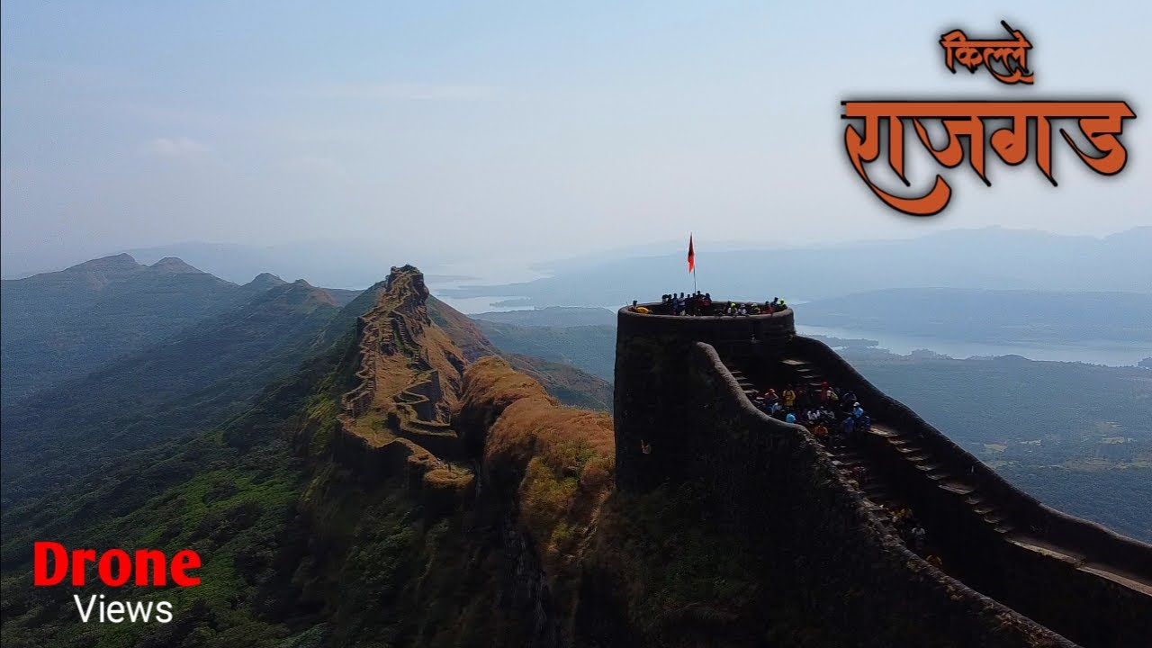          full info about Rajgad Fort with Epic Drone Shots 