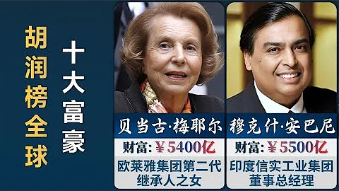 2023年胡潤全球十大富豪榜，馬斯克只排第二，第一名財富全靠女人 - 天天要聞