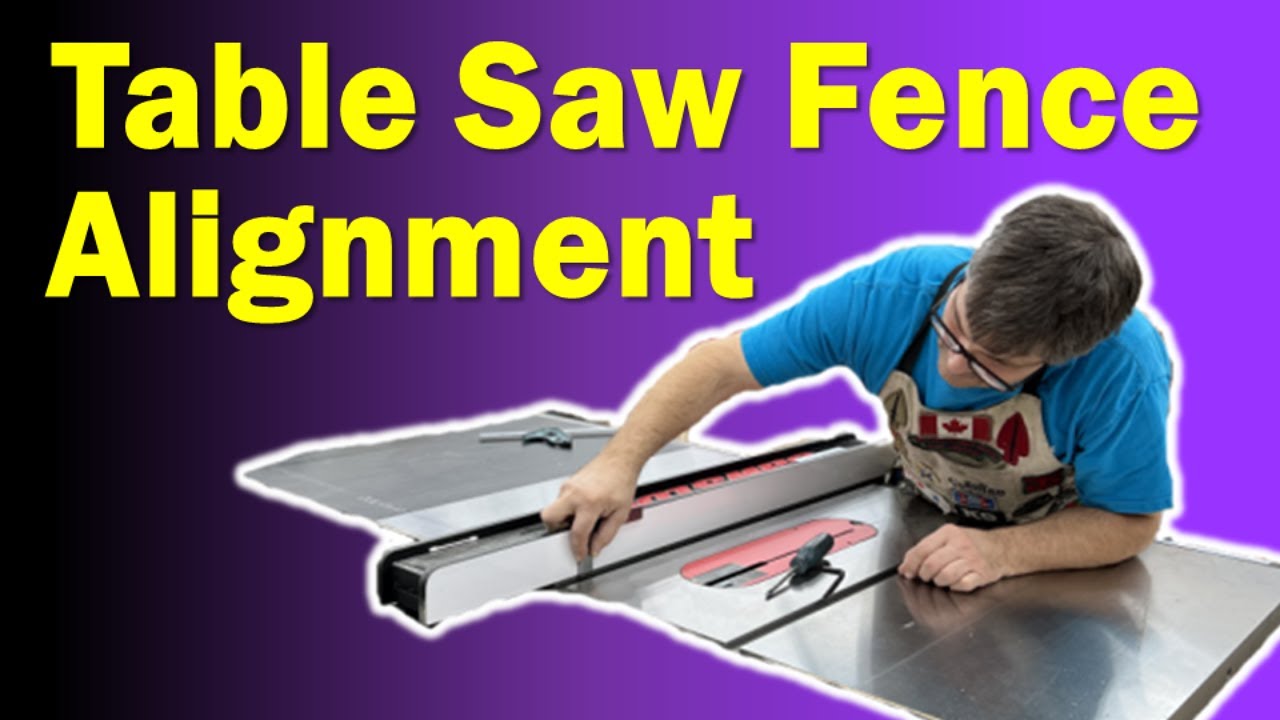 Table Saw Fence Alignment Safe, Clean, Rip Cuts YouTube