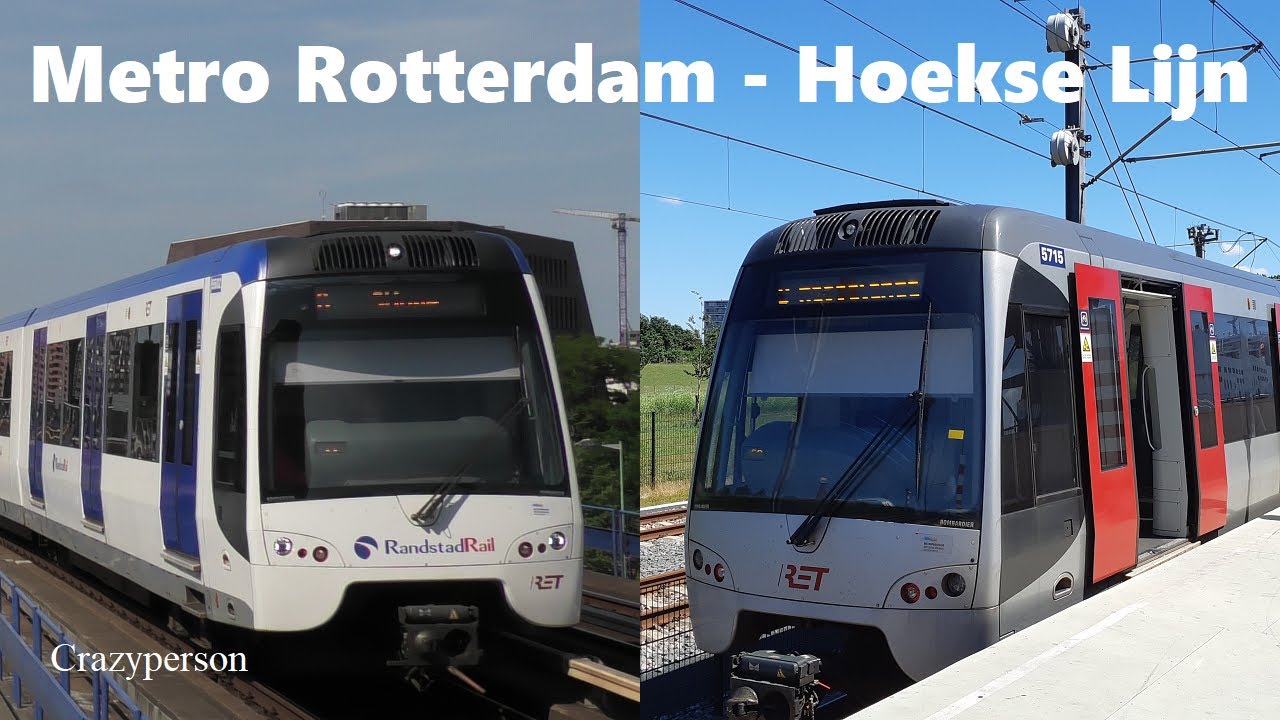 ontspannen Ideaal Beweging Metro Rotterdam Juni 2022 | Hoekse Lijn | RET R-net RandstadRail - YouTube