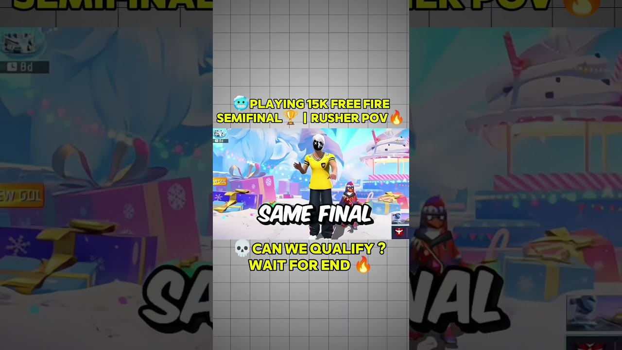 🥶Полуфинал турнира Free Fire на 15 000 очков🏆 | 40 игроков остались в последней зоне | Вид от пер...