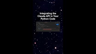 Integrating the Claude API in Your Python Code #ai #artificialintelligence #machinelearning #aiagent