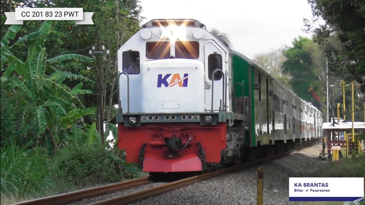 KERETA API BRANTAS 151 (BLITAR-PASARSENEN) KELAS EKSEKUTIF DAN EKONOMI ...