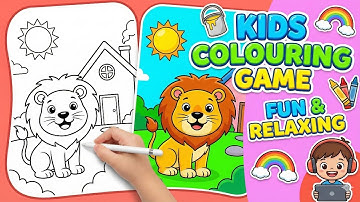 🖍️Kids Colouring Game 🎨 | Fun & Relaxing Fill Colour Pictures 😍 #aklevelup74 #kidsgame #art