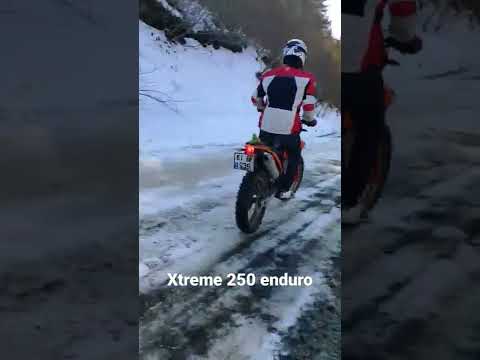 samsunda kış günleri enduro keyfi