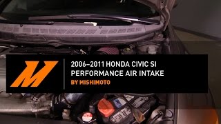 Mishimoto Performance Air Intake Black for 2006-11 Honda Civic Si Sedan & Coupe Mishimoto Performance Air Intake Black for 2006-11 Honda Civic Si Sedan & Coupe