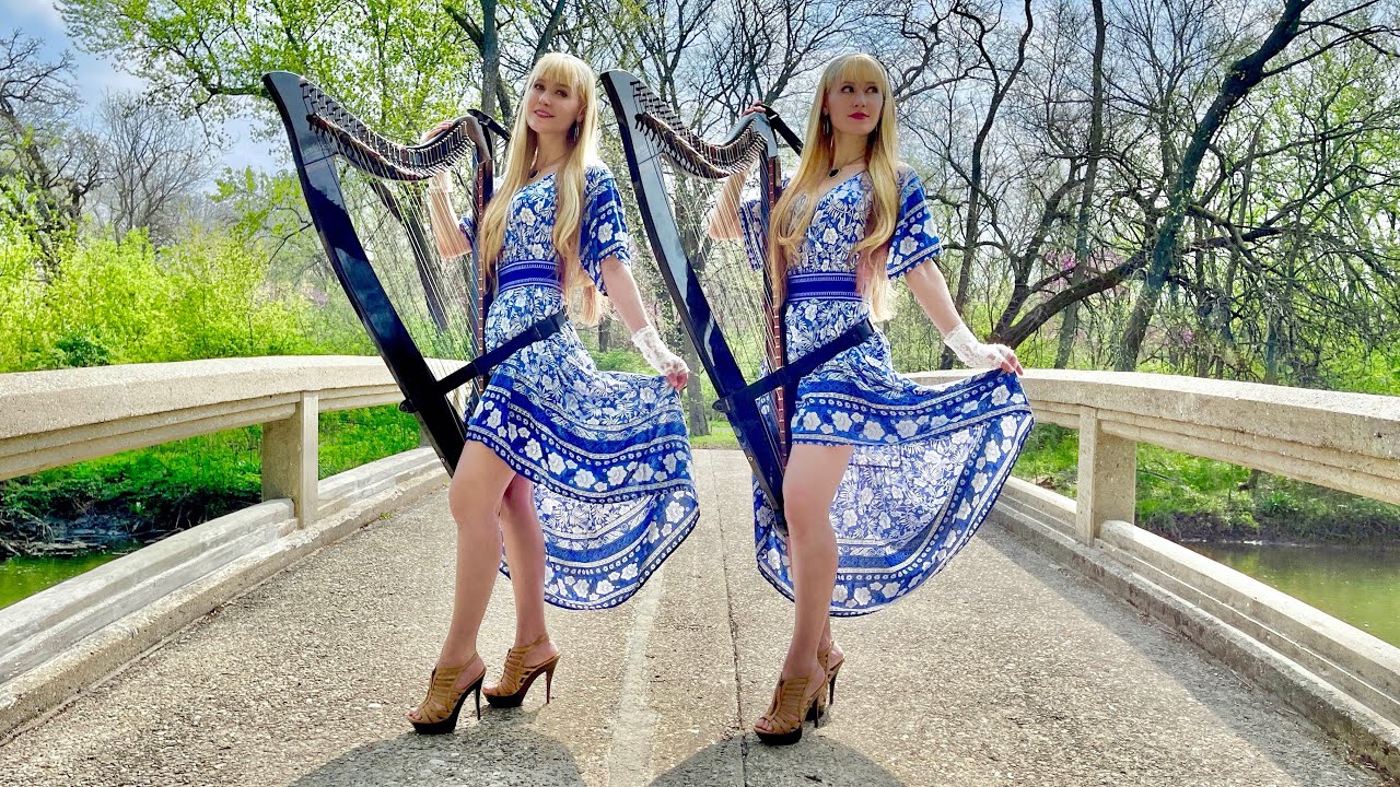 Bridge Over Troubled Water (Simon & Garfunkel) - Harp Twins, Camille and Kennerly
