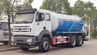 Beiben 6×4 2538 20000 liters vacuum tank truck for sale