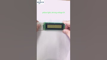 16*2 character dot-matrix OLED LCD module, yellow light. #electronic