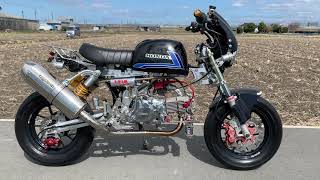 ホンダ モンキー 武川 4V 124cc OVER OV37 フレーム 武川 コーンオーバル TAF5速 OHLINS Rサス