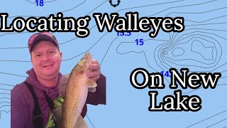 How to Locate & Catch Walleyes on New Lake. (Ice Fishing Walleyes) #fishing #icefishing #walleye